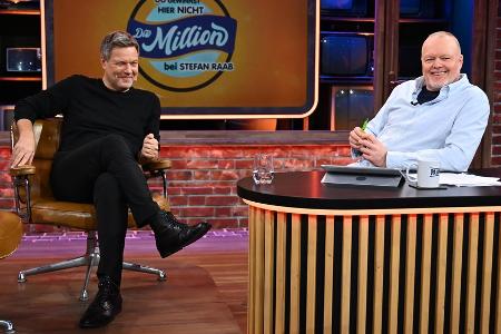 Stefan Raab: Unterhaltsamer Polit-Talk mit Robert Habeck Stefan Raab: Unterhaltsamer Polit-Talk mit Robert Habeck