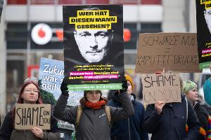 Vergangene Woche war FDP-Spitzenkandidat Christian Lindner für eine Wahlkampfveranstaltung in Dresden. Gegner der Partei nahmen das zum Anlass für eine Demonstration.