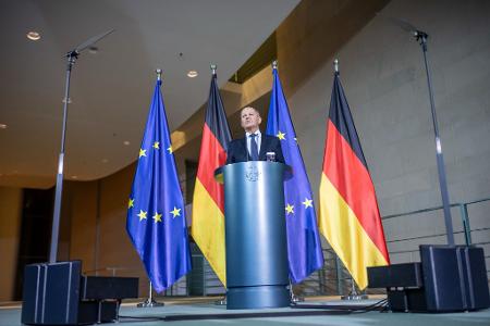 Scholz fand mahnende Worte: 