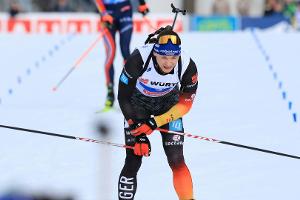 Biathleten mit Strelow und Nawrath im Sprint