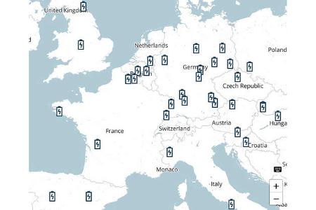 ACEA Übersicht Gigafactories Europa EU Karte ACEA Übersicht Gigafactories Europa EU Karte