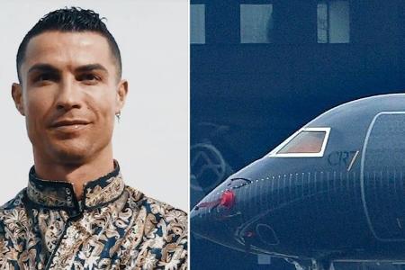 Riss im Fenster: Cristiano Ronaldos Privatjet muss am Boden bleiben Riss im Fenster: Cristiano Ronaldos Privatjet muss am Boden bleiben
