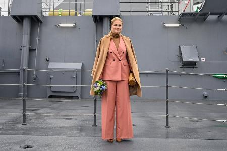 Erster Solotermin: Amalia der Niederlande strahlt bei Schiffstaufe Erster Solotermin: Amalia der Niederlande strahlt bei Schiffstaufe
