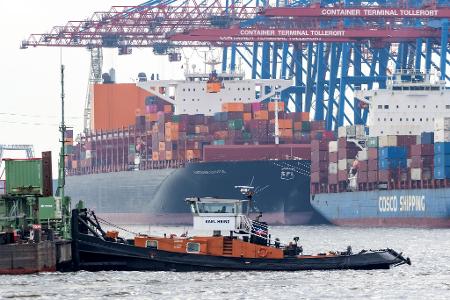 Große Schiffe, die auf Lotsen angewiesen sind, konnten in Hamburg nicht fahren.