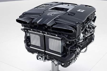 V8-Biturbo-Motor aus dem Mercedes-AMG E63 V8-Biturbo-Motor aus dem Mercedes-AMG E63