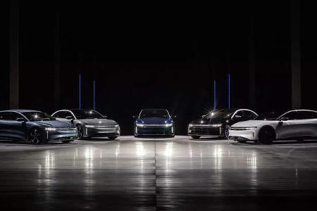 Lucid Air Modellpalette gesamt