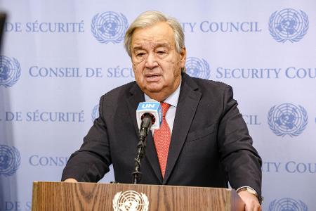 US-Generalsekretär Guterres fordert eine Fortsetzung der Waffebruhe. (Archivbild) US-Generalsekretär Guterres fordert eine Fortsetzung der Waffebruhe. (Archivbild)