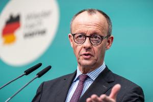 Unions-Kanzlerkandidat Merz will die Finanzfragen vor dem EU-Gipfel am Donnerstag geklärt haben.