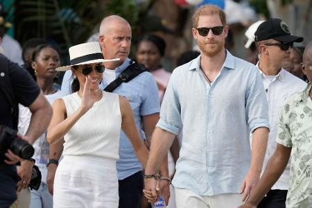 Prinz Harry und Meghan hatten ihre royalen Pflichten vor fünf Jahren abgelegt.