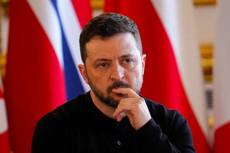 Der ukrainische Präsident Wolodymyr Selenskyj verlangt Sicherheitsgarantien für sein Land. (Archivbild)