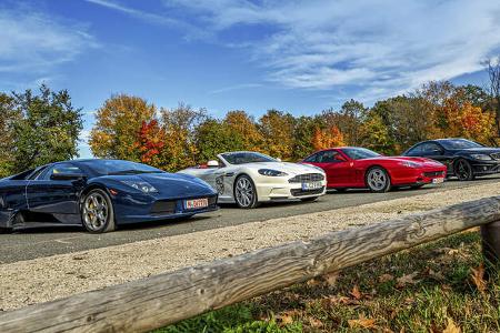 Aston Martin DBS, Ferrari 550 Maranello, Lamborghini MurciŽlago, Mercedes CL 65 AMG, Exterieur Aston Martin DBS, Ferrari 550 Maranello, Lamborghini MurciŽlago, Mercedes CL 65 AMG, Exterieur