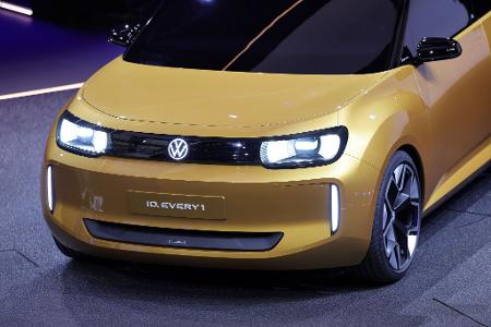 Dank stilisiertem Kühlergrill sieht der ID. Every1 nicht aus wie ein E-Auto.