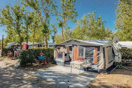 Campingplatz, Zelt, BŠume, BŸsche, Caravans, Himmel