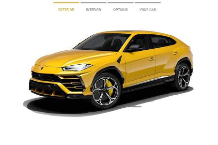 Lamborghini Urus Konfiguration