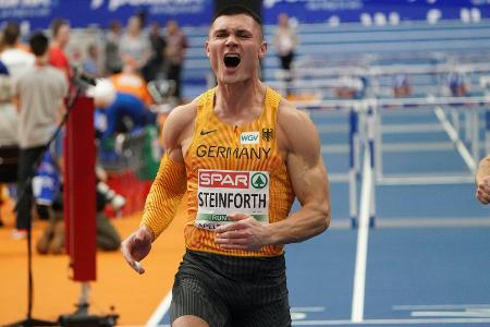 Siebenkampf: Steinforth jubelt nach Krimi über EM-Bronze Siebenkampf: Steinforth jubelt nach Krimi über EM-Bronze