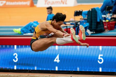 Nervenstarke Mihambo rettet EM-Bronze im letzten Sprung Nervenstarke Mihambo rettet EM-Bronze im letzten Sprung