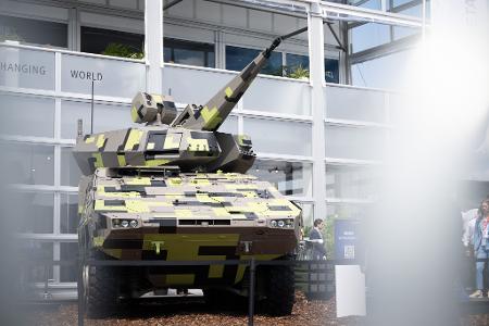 Das Flugabwehrsystem Boxer Skyranger 30 von Rheinmetall. 
