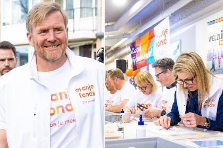 Willem-Alexander und Máxima packen bei Bürgerhaus-Projekt mit an Willem-Alexander und Máxima packen bei Bürgerhaus-Projekt mit an