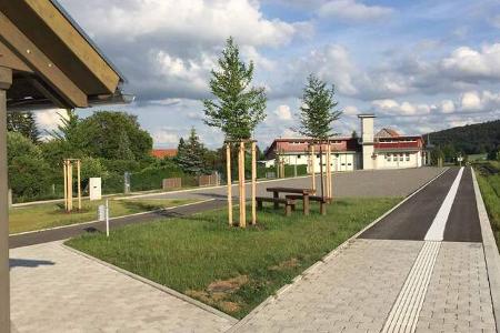 Stellplatz am Museumsbahnhof in Nordheim vor der Rhön