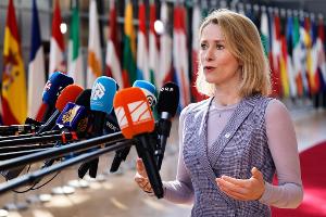 Sieht die EU-Staaten bei Militärhilfen in der Pflicht: Die EU-Außenbeauftragte Kaja Kallas. 