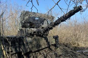 Die Kämpfe in der Ostukraine dauern an. (Archivbild)