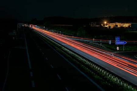 Autobahn Auffahrt