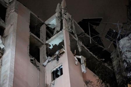 Bei dem erneuten Luftangriff in einem Vorort Beiruts wurde nach arabischen Berichten ein Wohnhaus getroffen. 