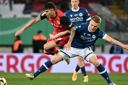 Berlin wartet: Bielefeld schafft Pokal-Wunder gegen Bayer Berlin wartet: Bielefeld schafft Pokal-Wunder gegen Bayer