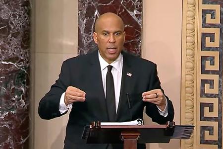 Mit seiner Marathonrede hat sich Cory Booker in den Geschichtsbüchern verewigt.