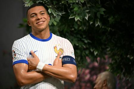 Vor Duell mit Arsenal: Mbappé bekommt Wachsfigur in London Vor Duell mit Arsenal: Mbappé bekommt Wachsfigur in London