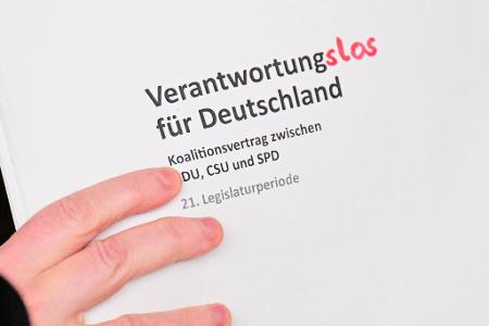 Die Opposition lässt kein gutes Haar am Koalitionsvertrag.