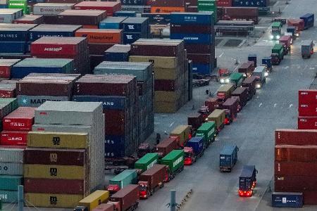 Chinas Wirtschaft wird maßgeblich durch Exporte angetrieben. 