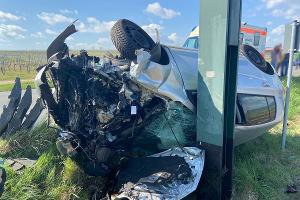 Bad Dürkheim - Verkehrsunfall auf der Mannheimer Straße - Fahrer schwer verletzt