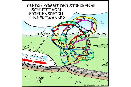 Cartoons zu trendigen Themen
