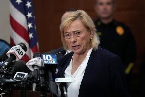 Maines Gouverneurin Janet Mills. Die Trump-Regierung verklagt den US-Bundesstaat an der Ostküste. (Archivfoto)