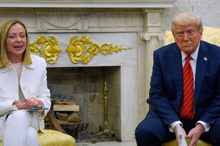 Trump nannte Meloni eine Freundin. 