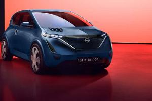 Nissan Twingo Klon Elektroauto Concept Retusche