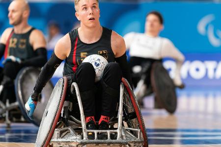 Rollstuhlrugby: Deutschland mit zweitem Sieg fast im Halbfinale Rollstuhlrugby: Deutschland mit zweitem Sieg fast im Halbfinale