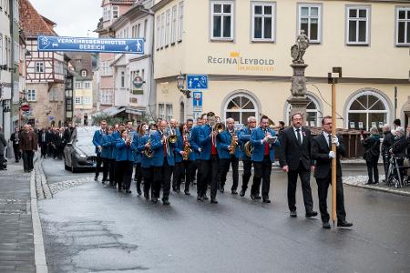 Der Trauerzug führte durch Coburg. 