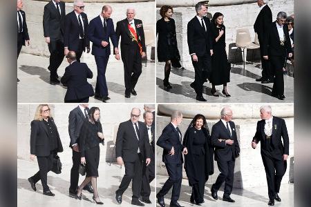 Europas Königshäuser vereint an Papst Franziskus' Grab Europas Königshäuser vereint an Papst Franziskus' Grab