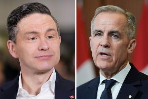 Mark Carney (rechts) und Pierre Poilievre wollen Premierminister von Kanada werden. (Archivbilder)