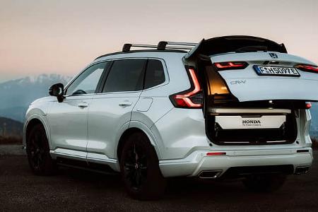 Honda CV-R SUV Campingmodul Dream Pod, Hecktür halb zu