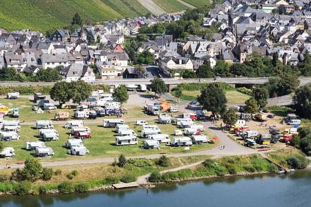 Camping ground next to a river