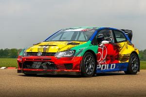 VW Polo R World Rallycross Harlekin-Lackierung