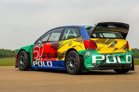 VW Polo R World Rallycross Harlekin-Lackierung