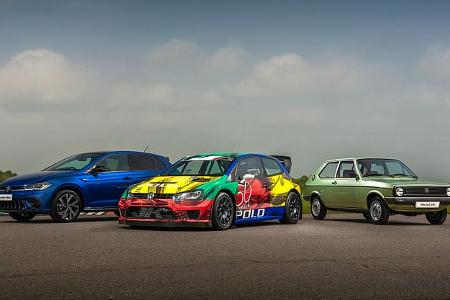 VW Polo R World Rallycross Harlekin-Lackierung