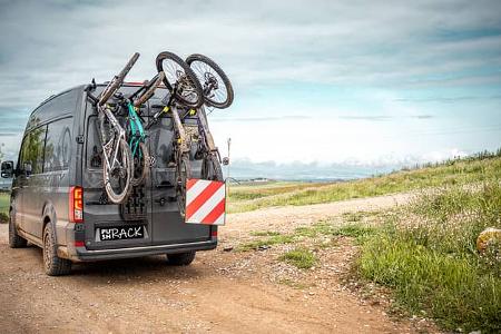 PUSHrack - modularer Heckträger für Campingbusse.