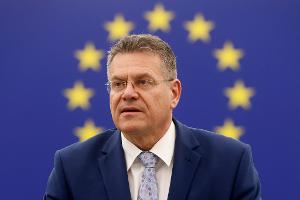 EU-Handelskommissar Maros Sefcovic sucht nach einer Einigung im Zollstreit mit den USA.