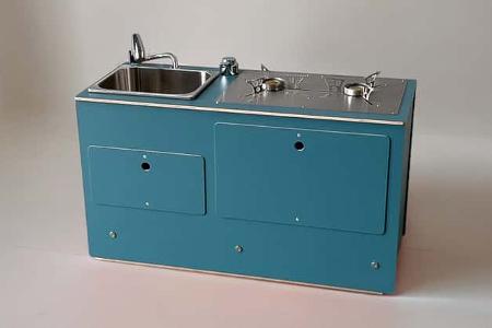 Venta Supply 3in VAns Campingmodule, Küchenmodul blau