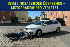 Wanheimerort: Beim Linksabbiegen übersehen - Motorradfahrer verletzt